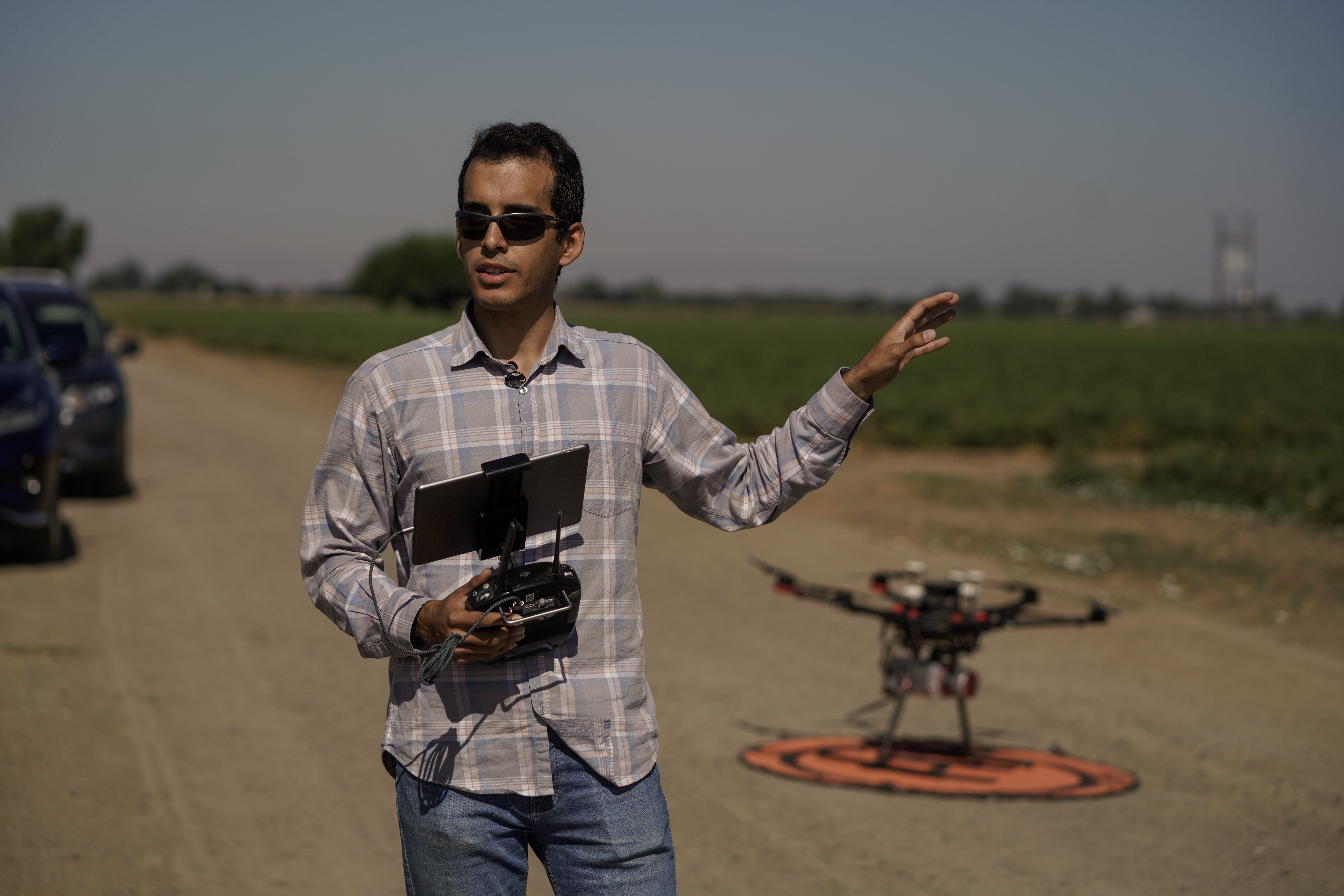 Mohammadreza Narimani field research tomato crop monitoring ground operation UC Davis Digital Agriculture Laboratory